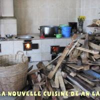 stockage du bois dans la nouvelle cuisine 